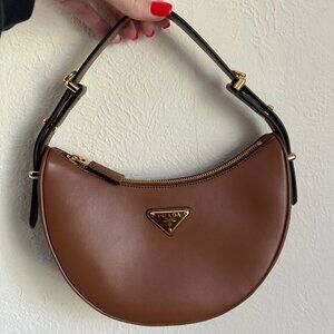 Prada Arque leather bag - Cognac